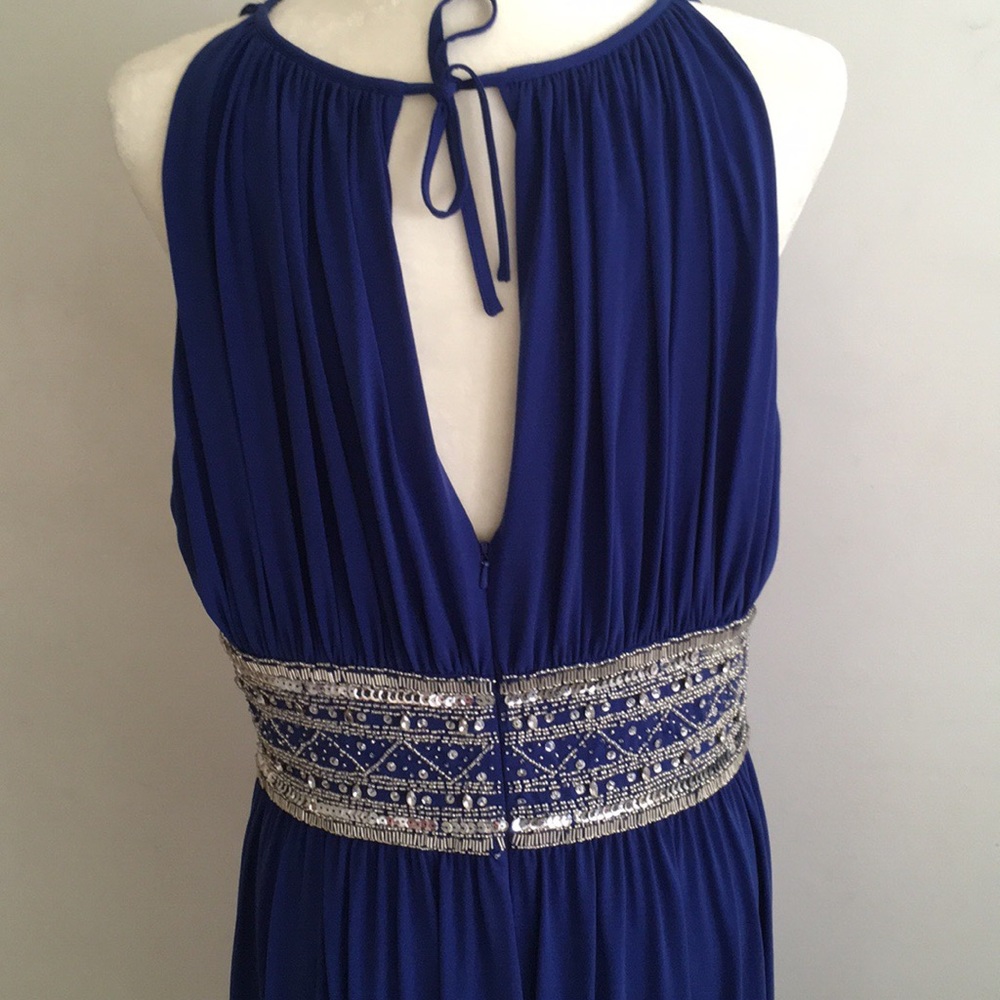 Js Boutique Royal Blue sequined detailed Dress - Picture 3 of 5